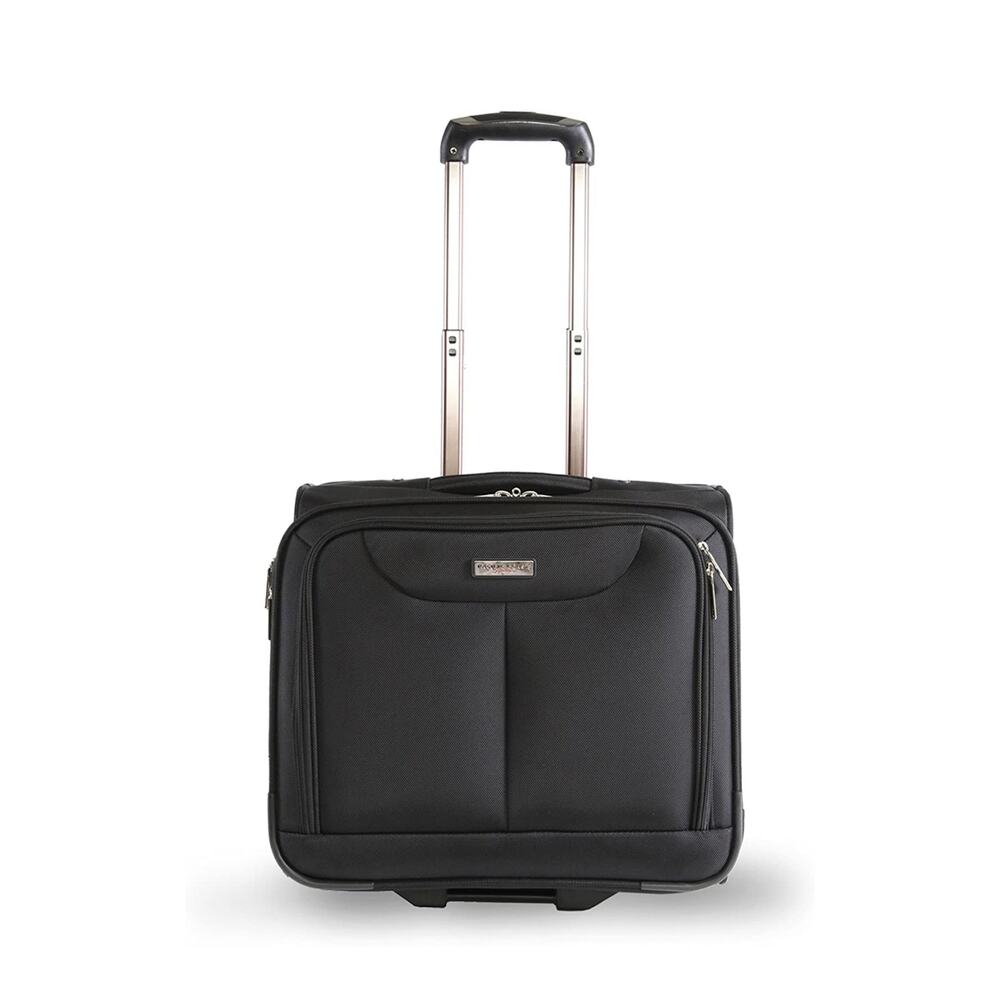Pacific Coast Signature Rolling Laptop Luggage Briefcase, Black
